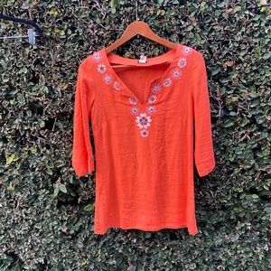 J.Crew small orange tunic